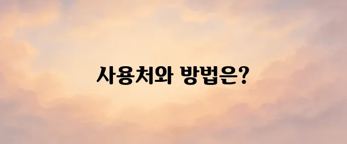 롯데상품권 사용처 사용방법