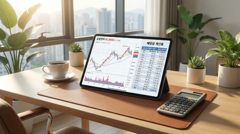 삼성전자 배당 수익률 계산 및 투자 계획 시각화