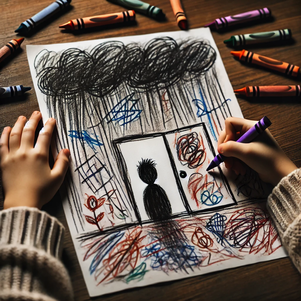 아이가 그림을 통해 표현하는 스트레스 신호