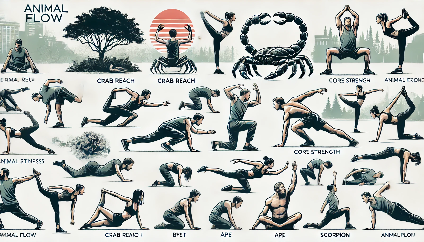 애니멀 플로우 운동의 유연성과 근력 향상 효과
