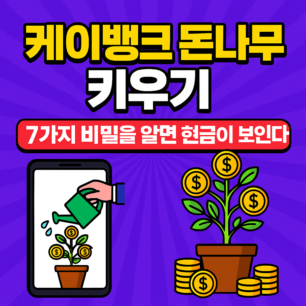 케이뱅크 돈나무 키우기