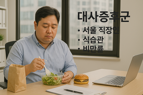 대사증후군 (서울 직장인, 식습관, 비만률)