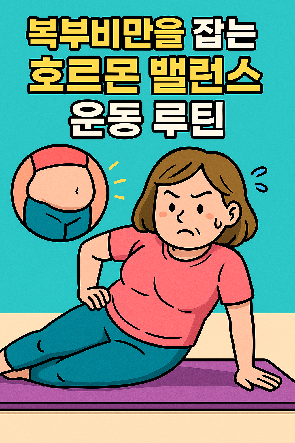 복부비만을 잡은 호르몬 밸러스 운동 루틴 관련사진