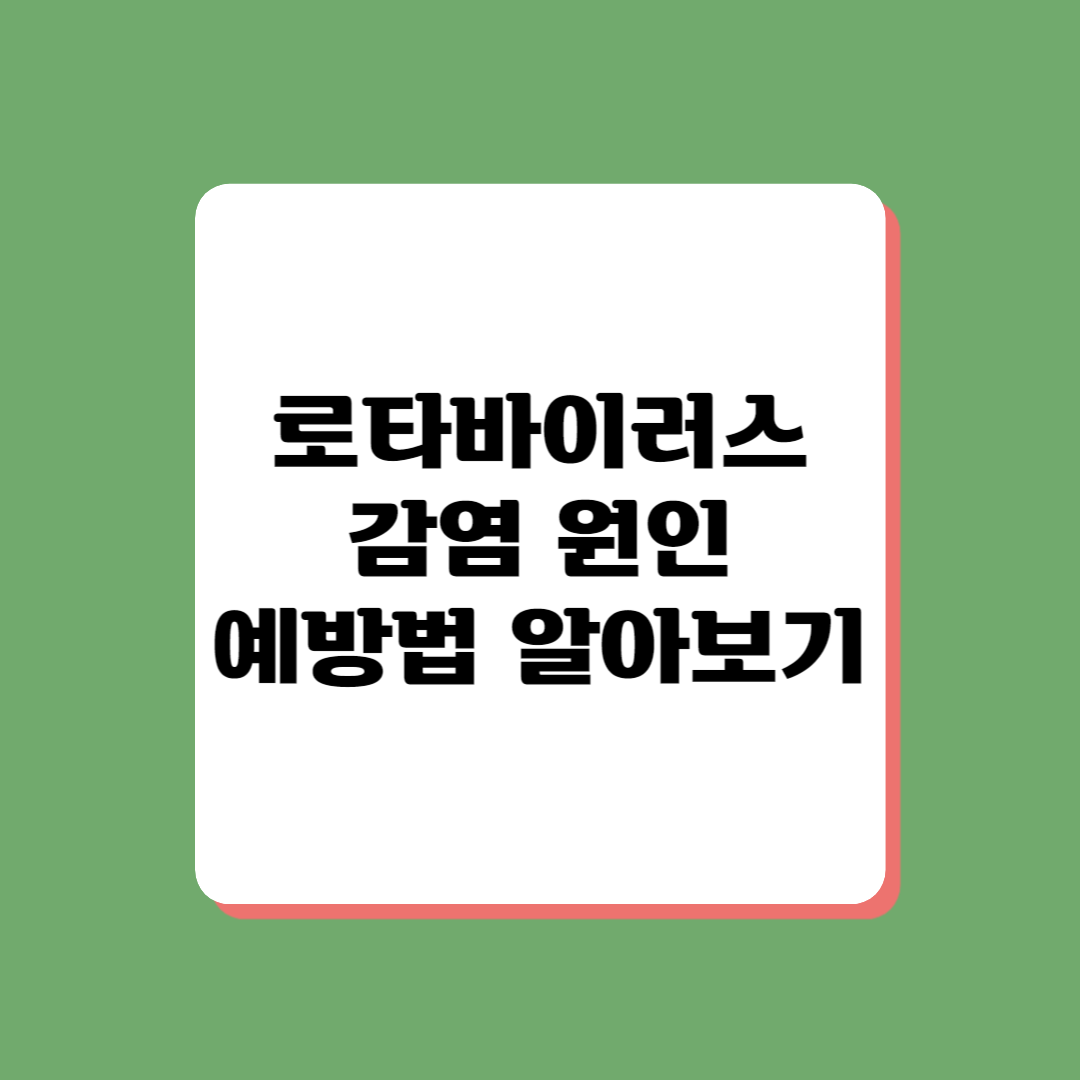 장염 관리법