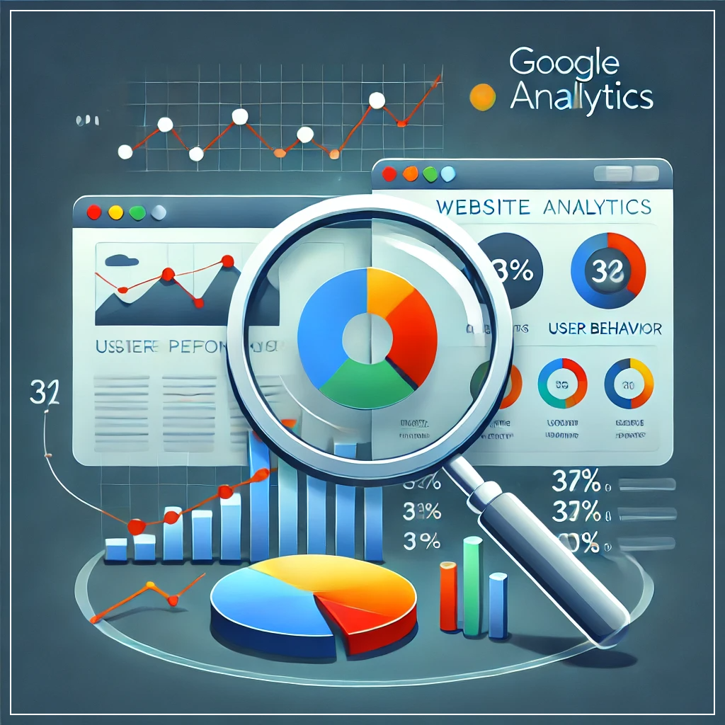 웹사이트 성과 분석을 나타낸 이미지