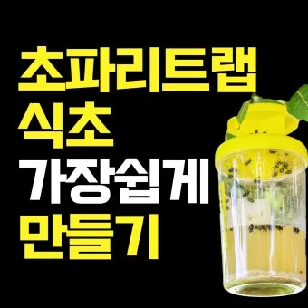 파리 퇴치 초파리 트랩 식초와 세제 과일 제거_5