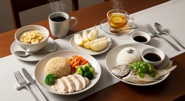 【IMG6 — 역류성 식도염 추천 하루 식단 테이블 이미지】