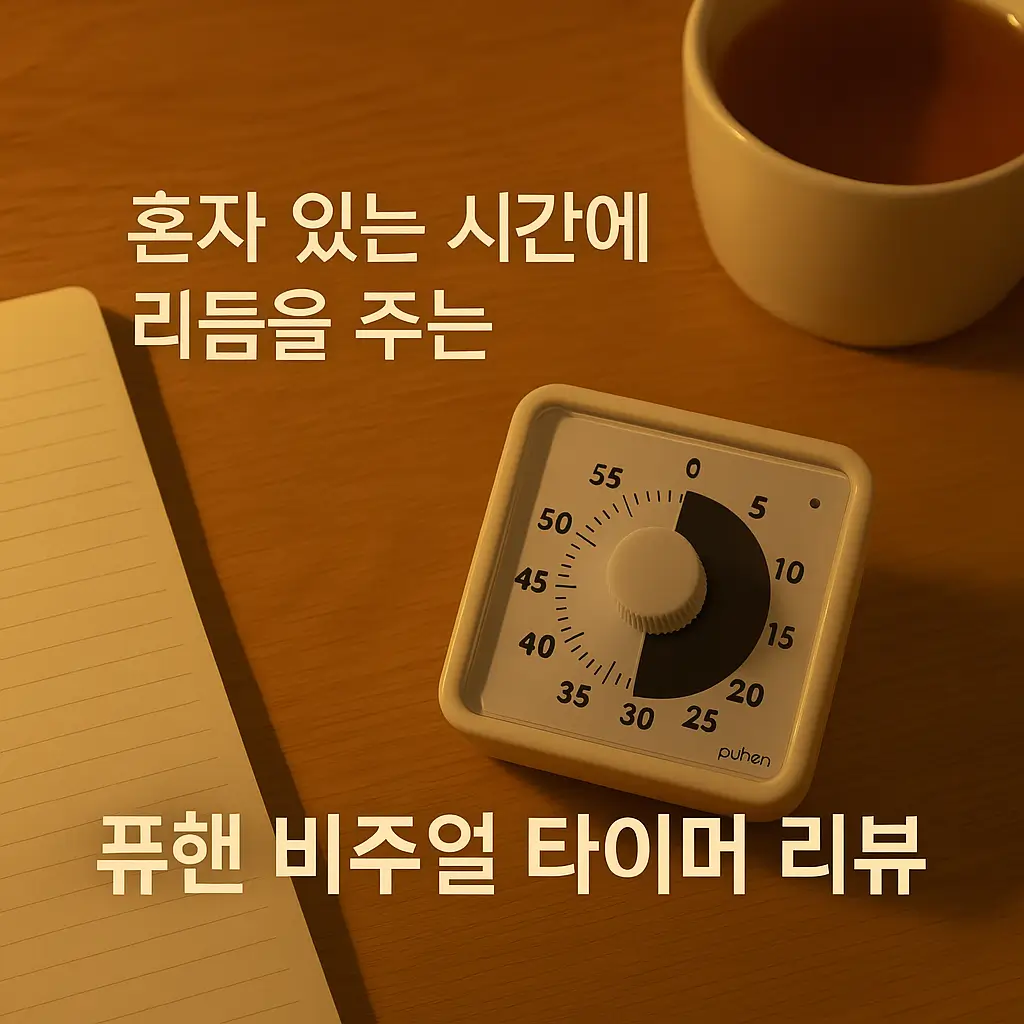 혼자 있는 시간에 리듬을 주는 퓨핸 비주얼 타이머 PUHEN VISUAL TIMER 리뷰