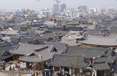 전주한옥마을 전경 사진