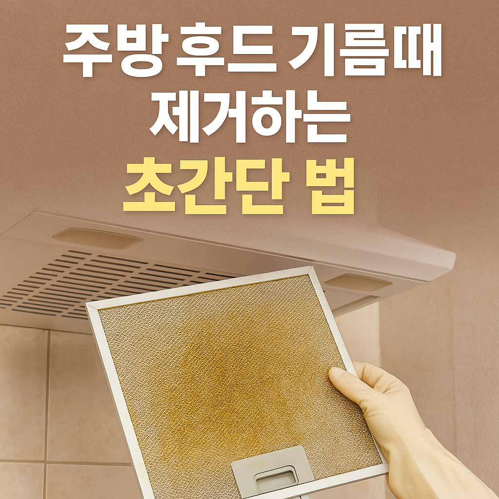 주방 후드 기름때 제거하는 초간단 법