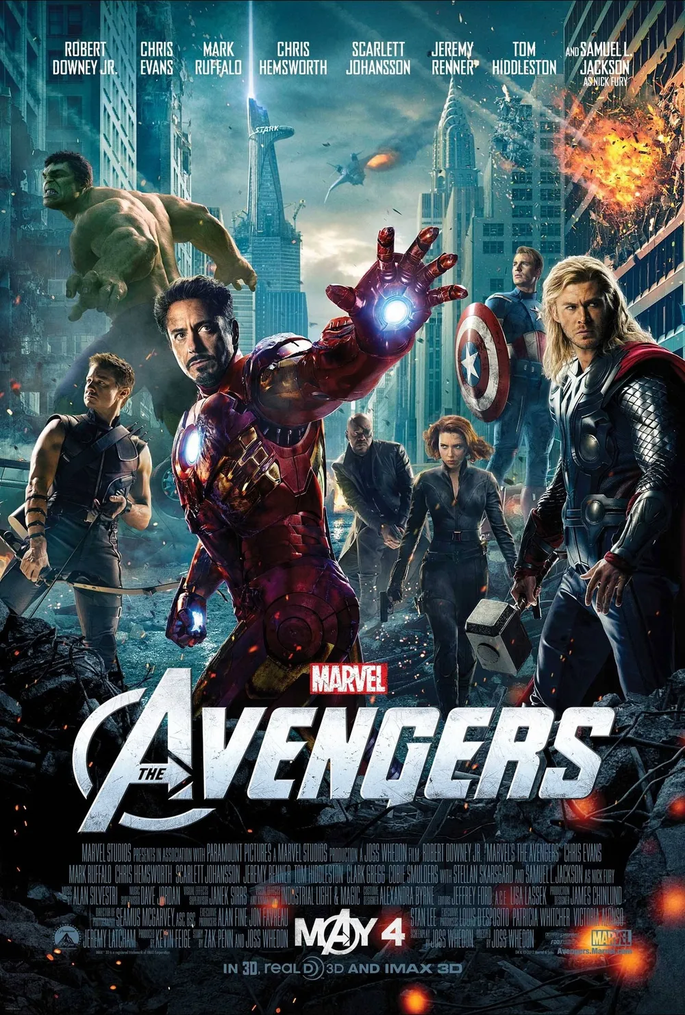 영화 어벤져스 (The Avengers) 영화 포스터