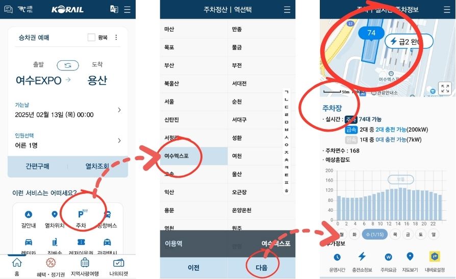 여수엑스포역 주차장 요금, 할인과 주차장 실시간 자리 현황 확인