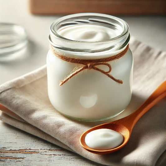 유리병에 담긴 요거트 이미지