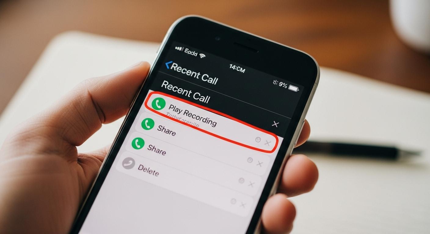 아이폰 통화녹음 확인 하는 방법