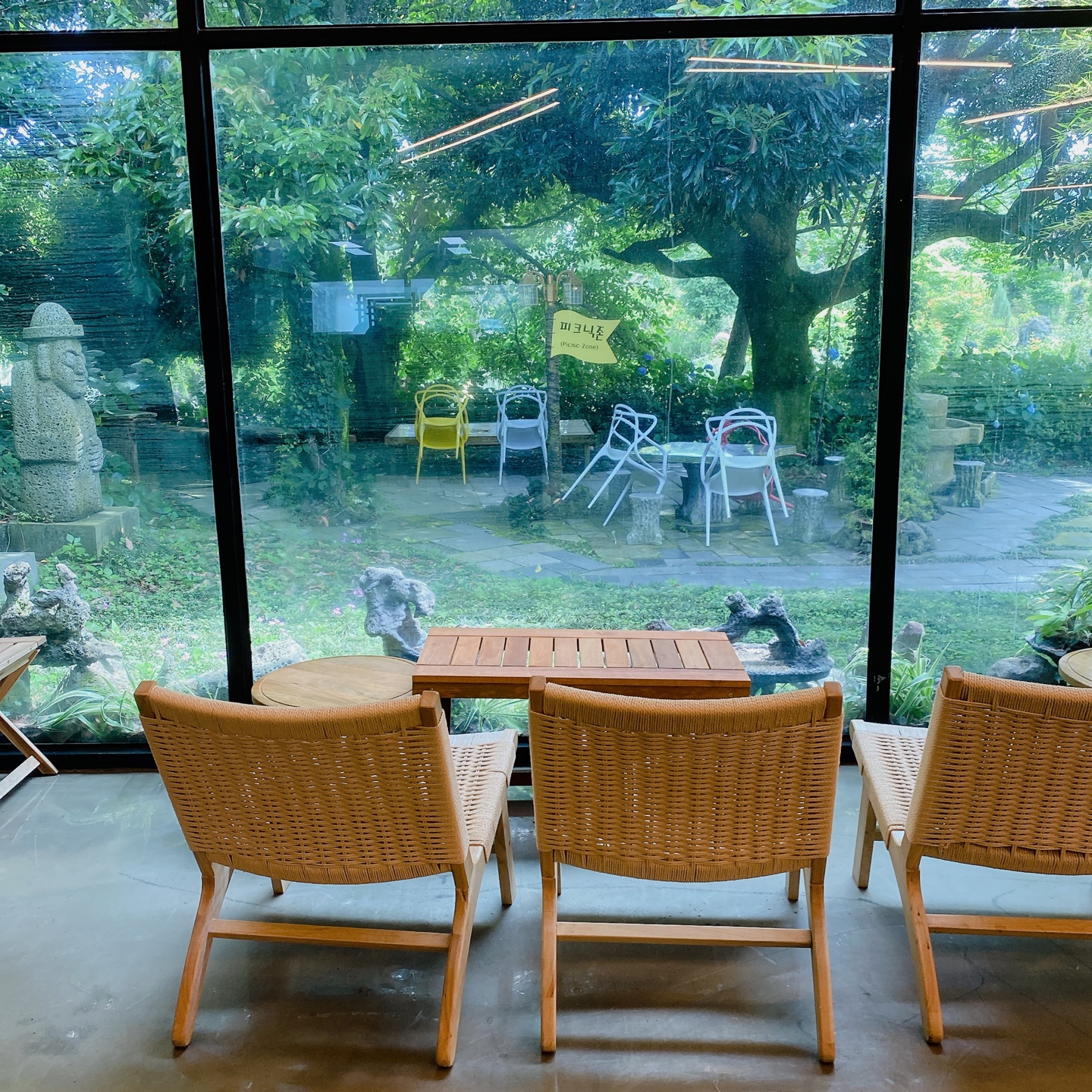 제주 노형동 러브랜드 정원카페 미스틱3도 피크닉 한라봉 흑돼지