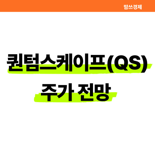 2025 퀀텀스케이프 주가 전망 썸네일
