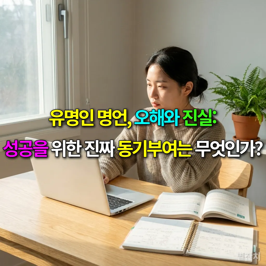 책상에 앉아 노트북과 책을 보며 깊은 생각에 잠긴 한국인 여대생