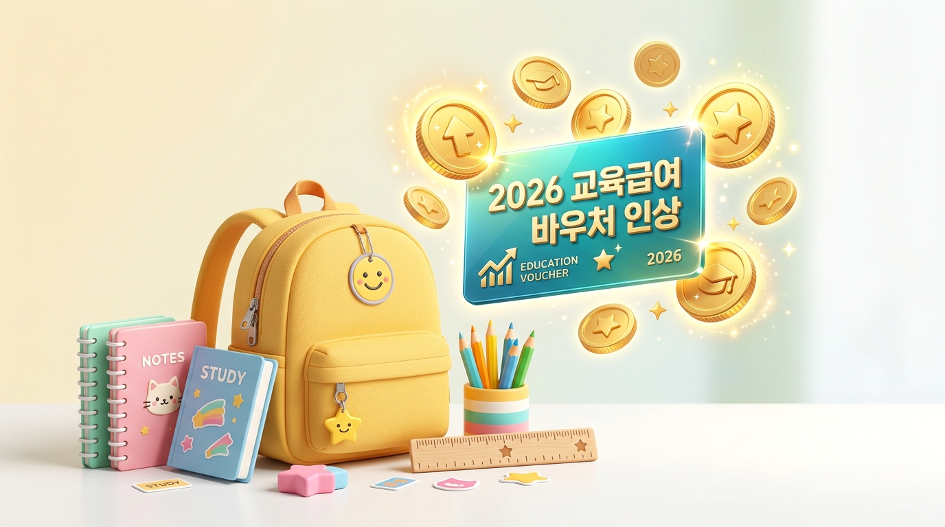 2026년 대폭 인상된 초중고 교육급여 바우처 신청방법 총정리