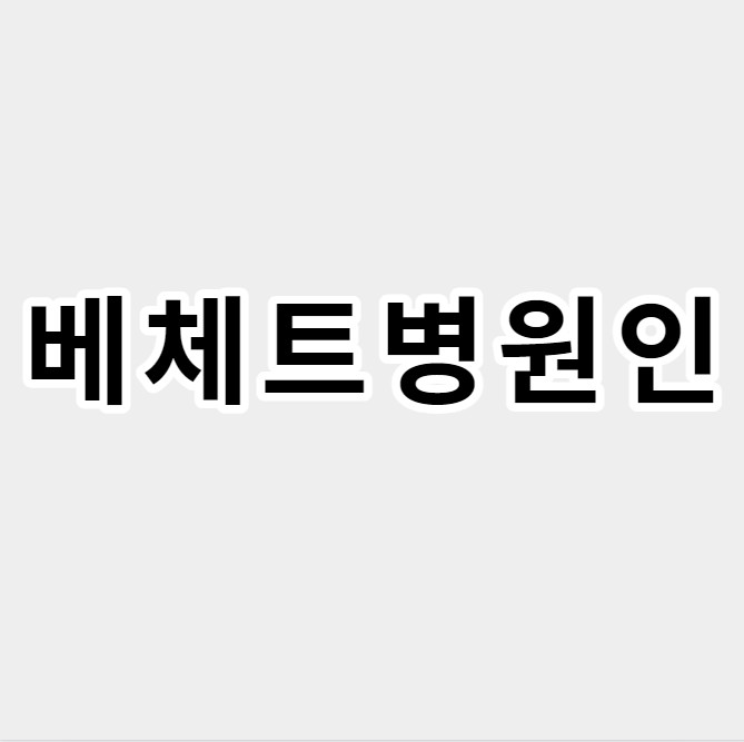 베체트병원인