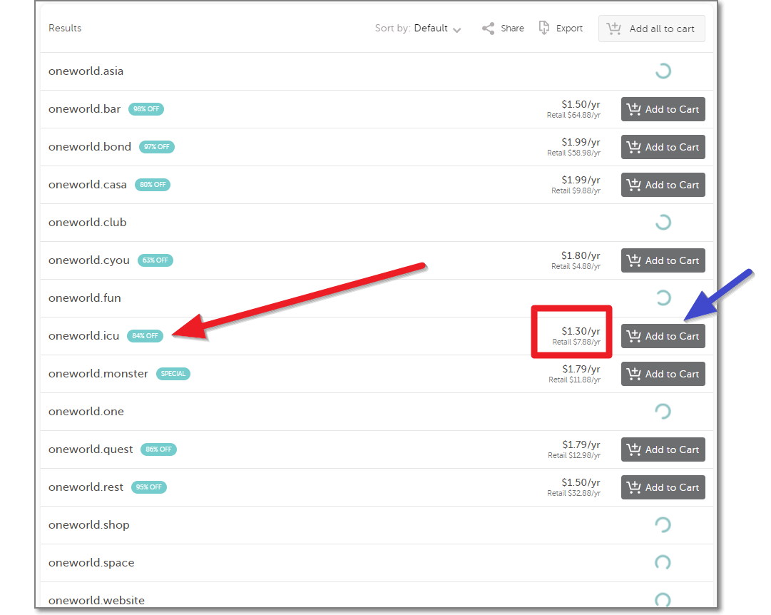 도메인-검색-결과