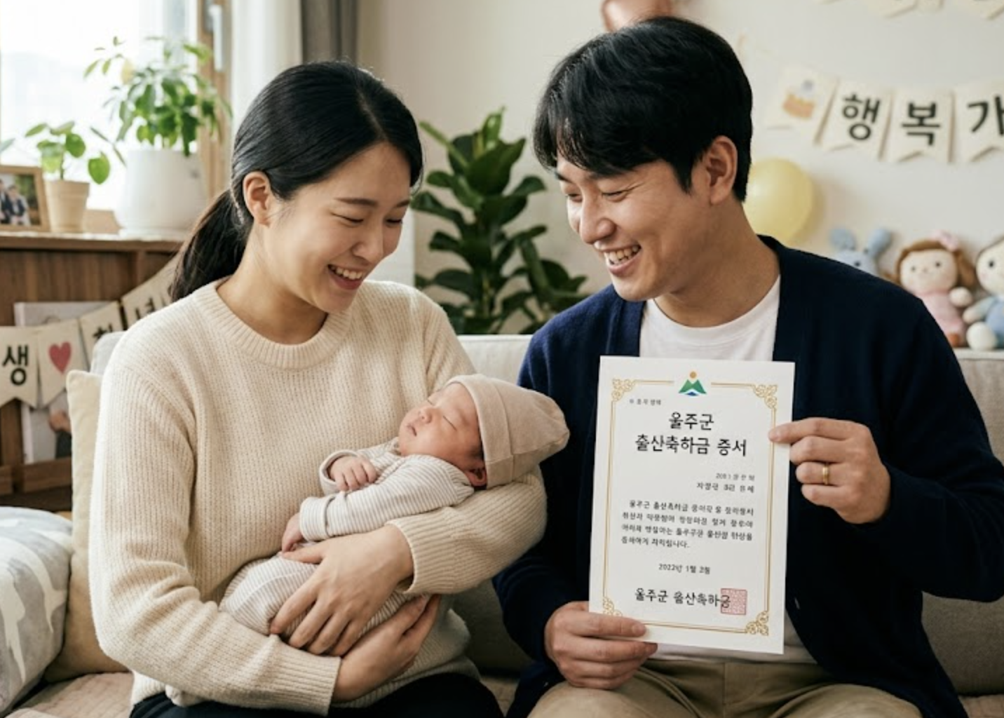 울주군 출산축하금 2천만원