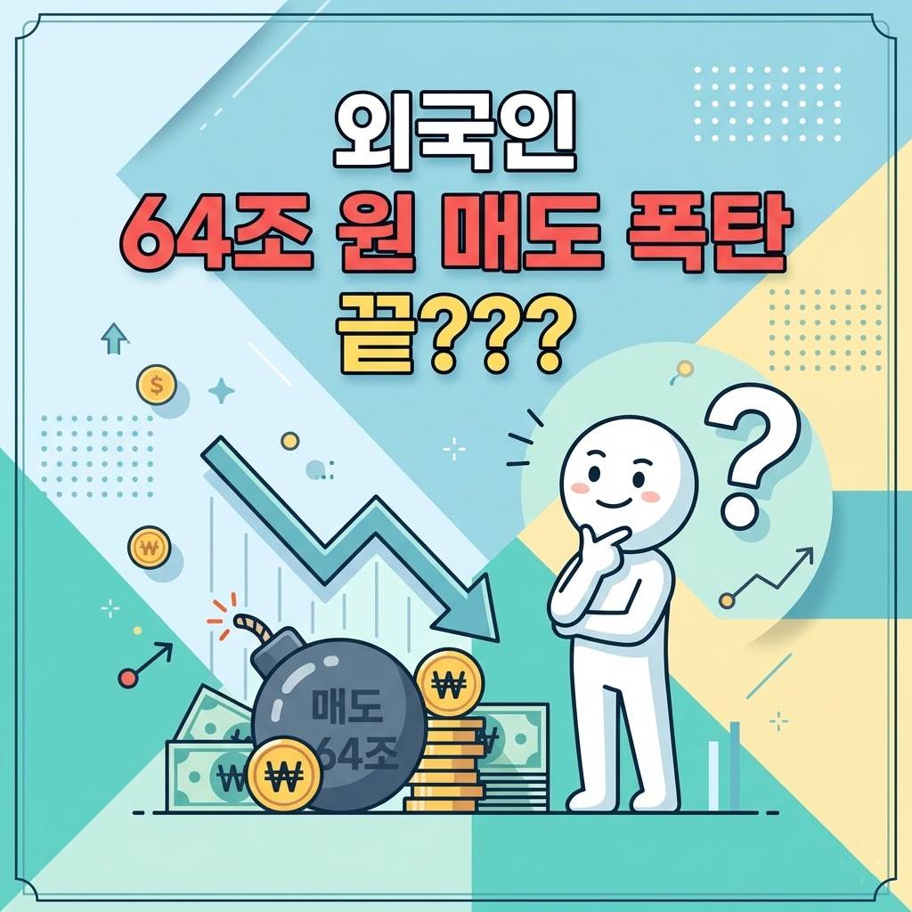 외국인 64조 원 매도 폭탄 끝났을까?