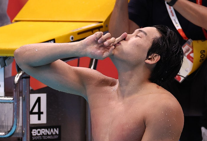 김영범, 아시안게임 수영 50M 금메달로 대회 신기록 세우며 한국 수영 첫 금메달 달성 참고 이미지 2