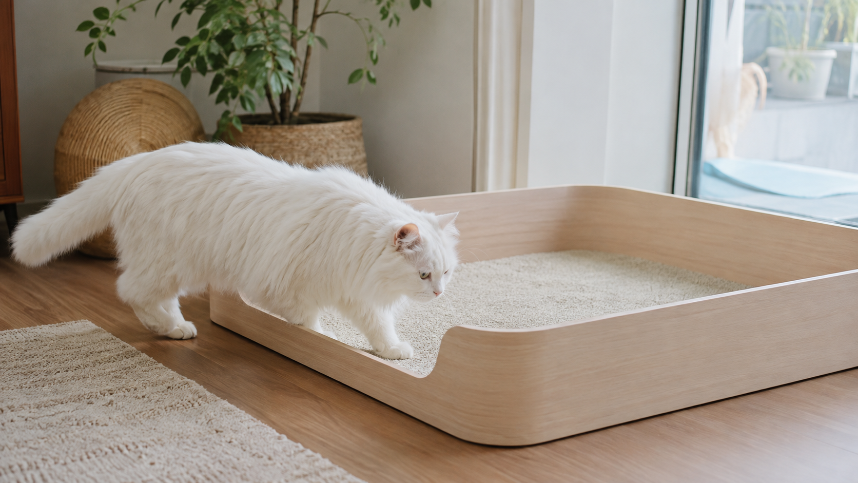 턱 낮은 고양이 화장실
