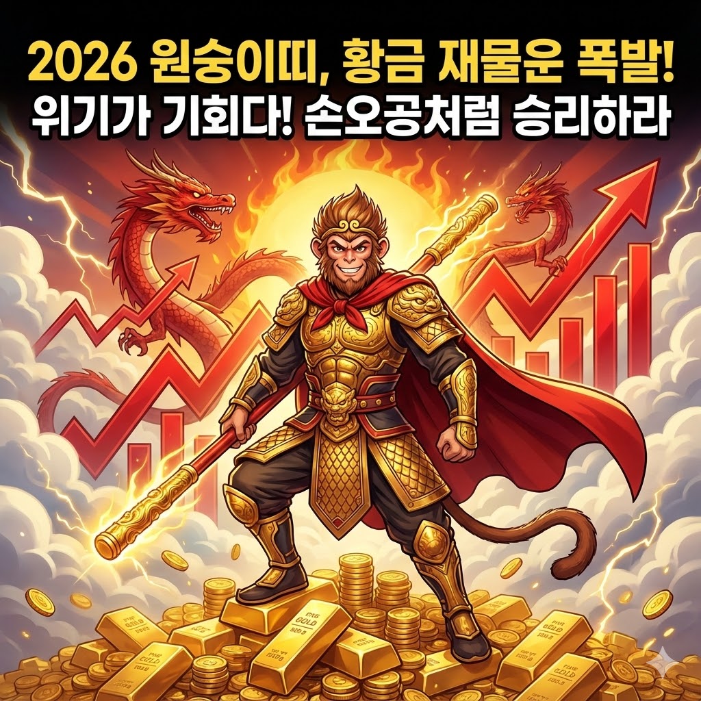 2026년 원숭이띠, 위기가 곧 기회다! 불 속에 뛰어들어 '황금'을 캐내는 반전 운세 (92년생, 80년생 필독)"