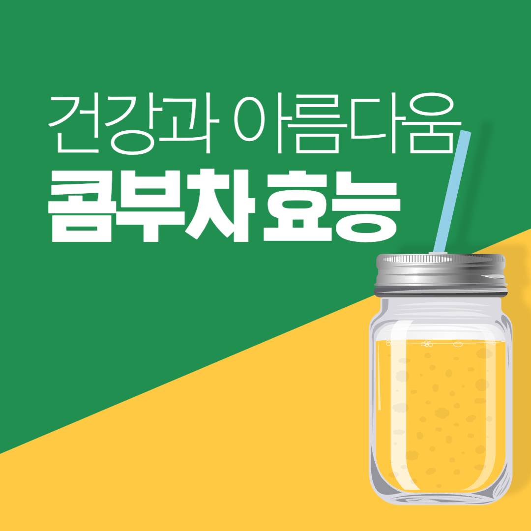 콤부차 효능 건강과 아름다움