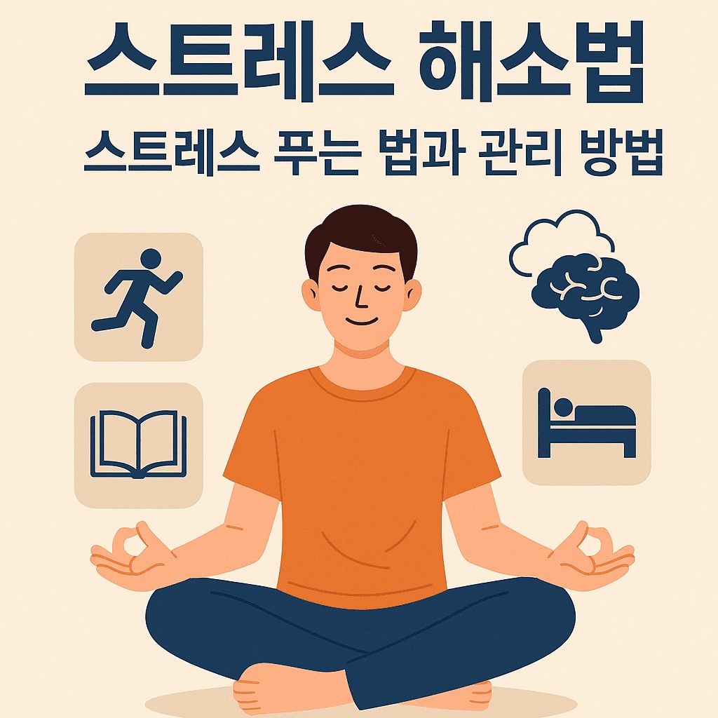 스트레스 해소 방법 인포그래픽