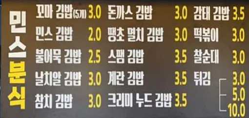 민스분식
