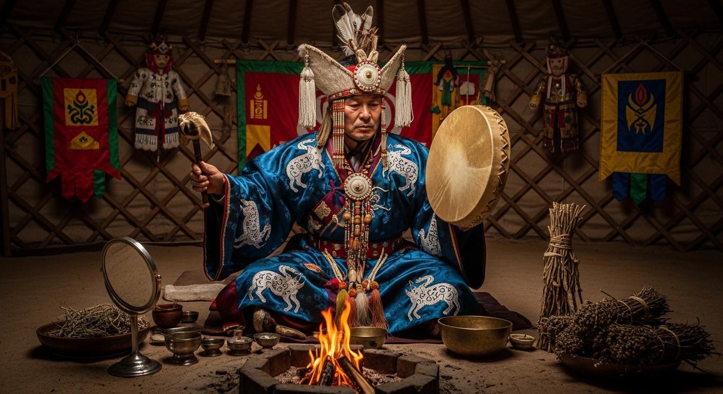 박수무당과 몽골어 박시