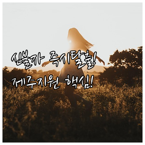 학자금 신용불량자 탈출 2025 제주..