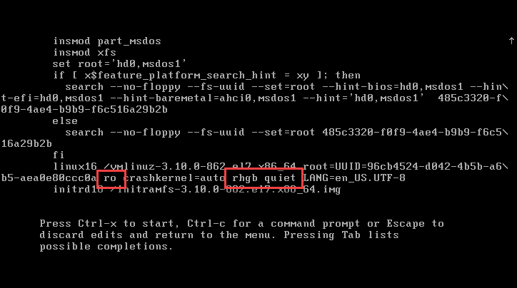 root 패스워드 변경 옵션