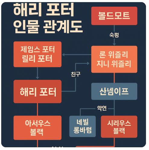 해리포터 인물 관계도 관련 사진