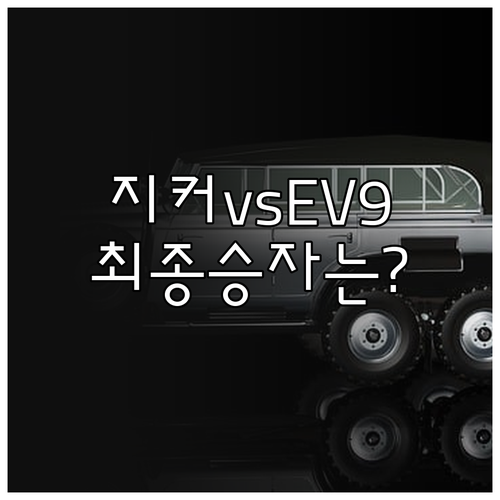 대형 전기차 고민 지커 009와 기아..