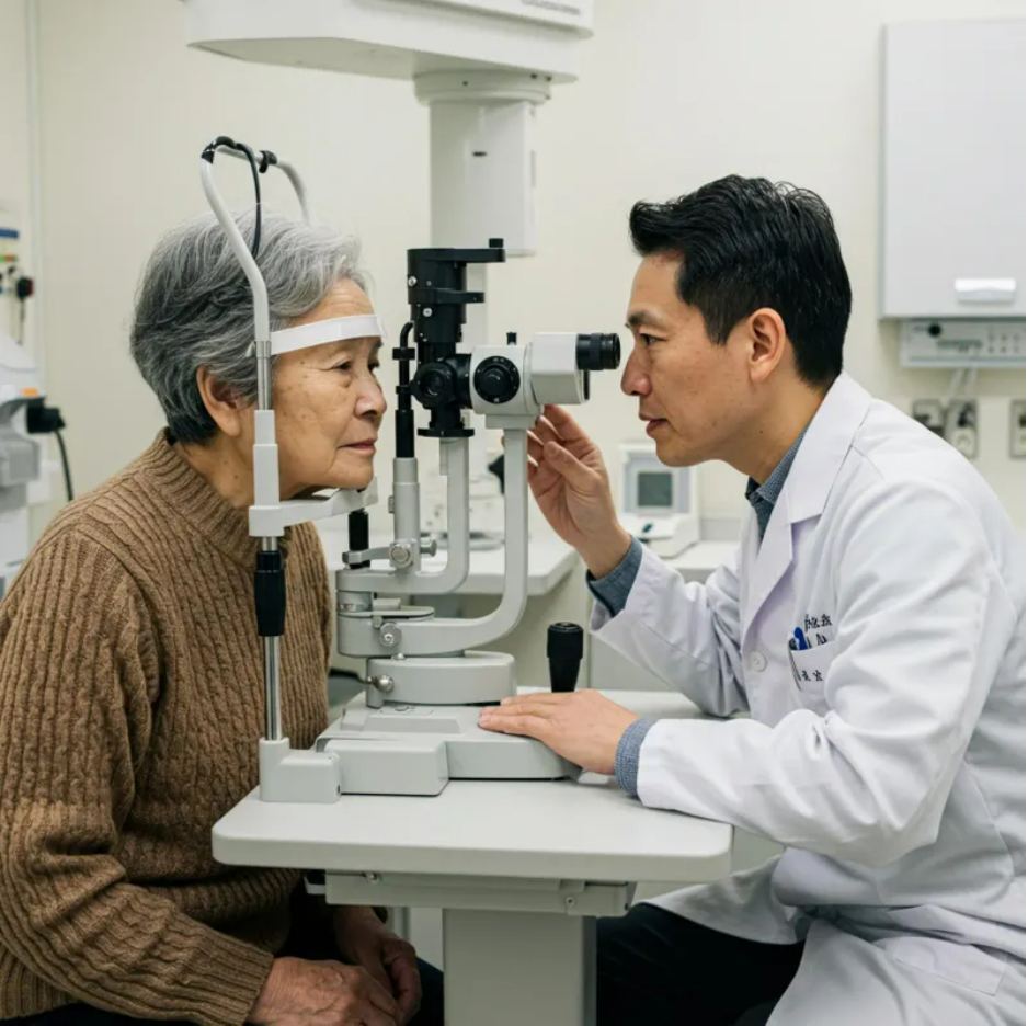 노인 안검진 개안수술 지원3