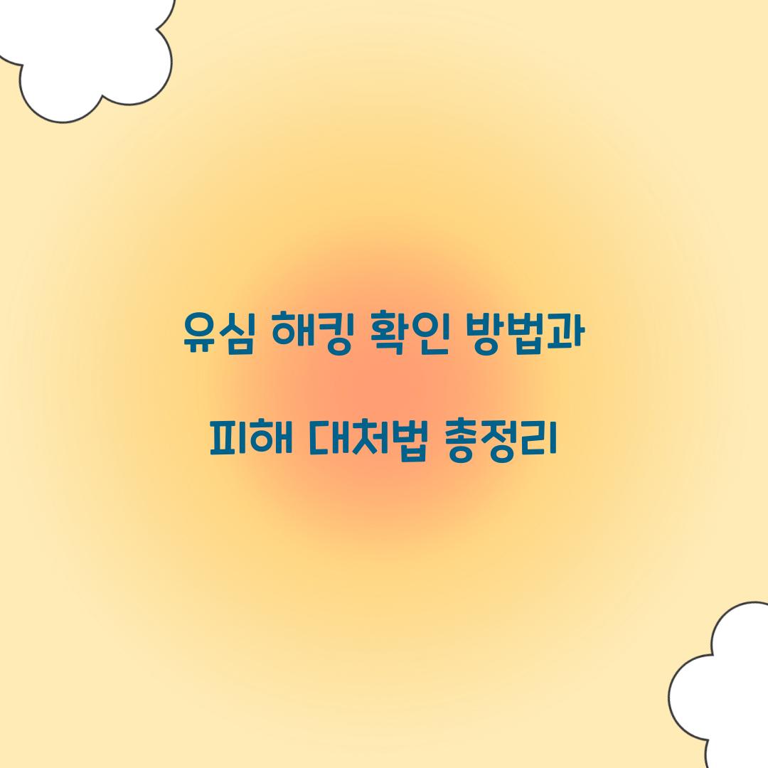 유심 해킹 확인 방법