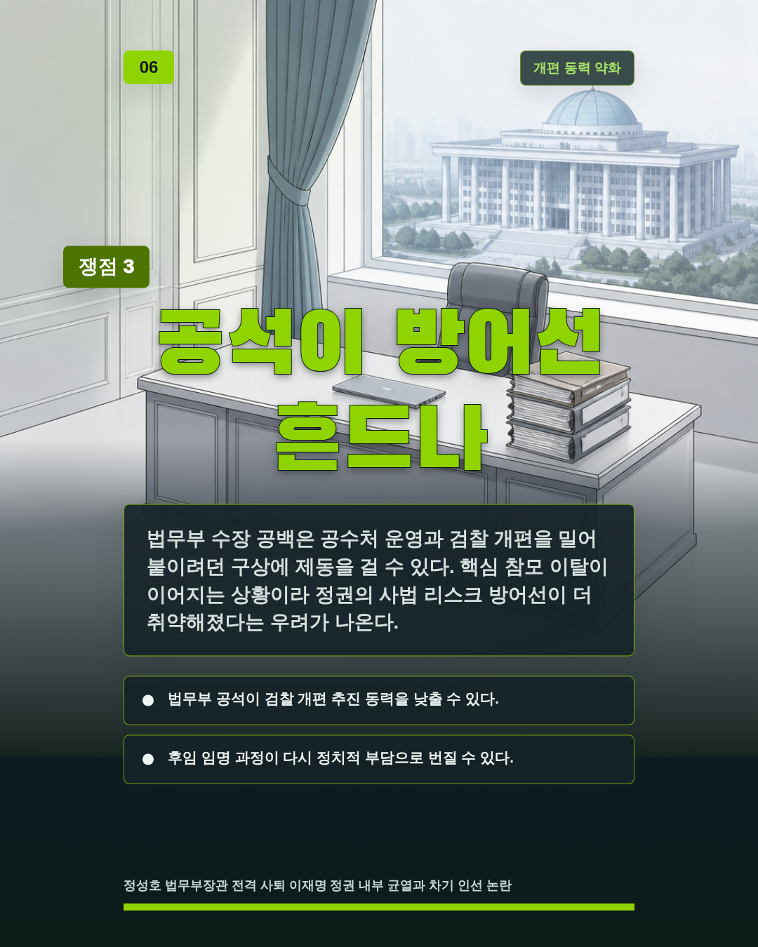 공석이 방어선 흔드나