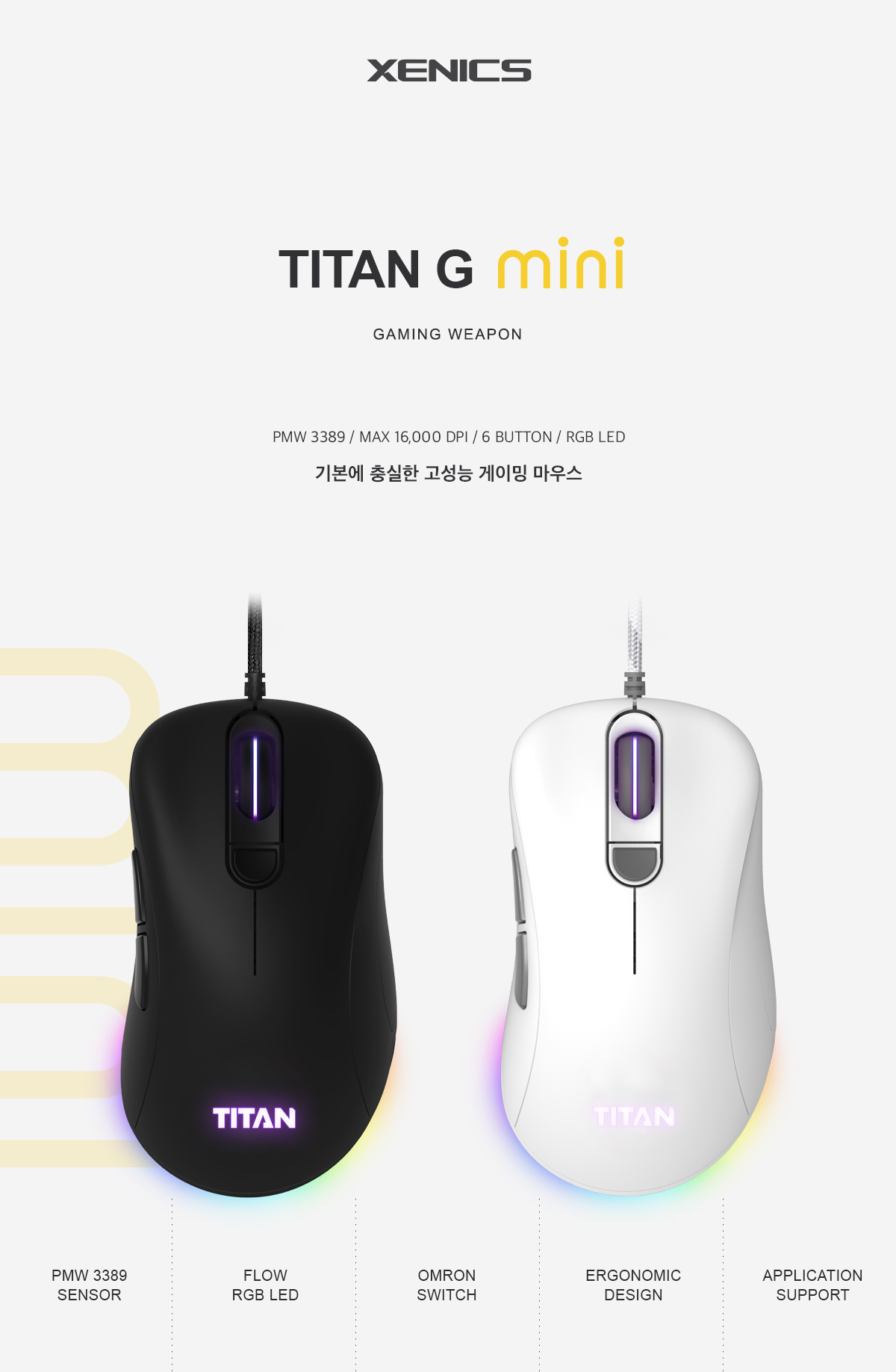 Xenix TITAN G 미니 게이밍 마우스