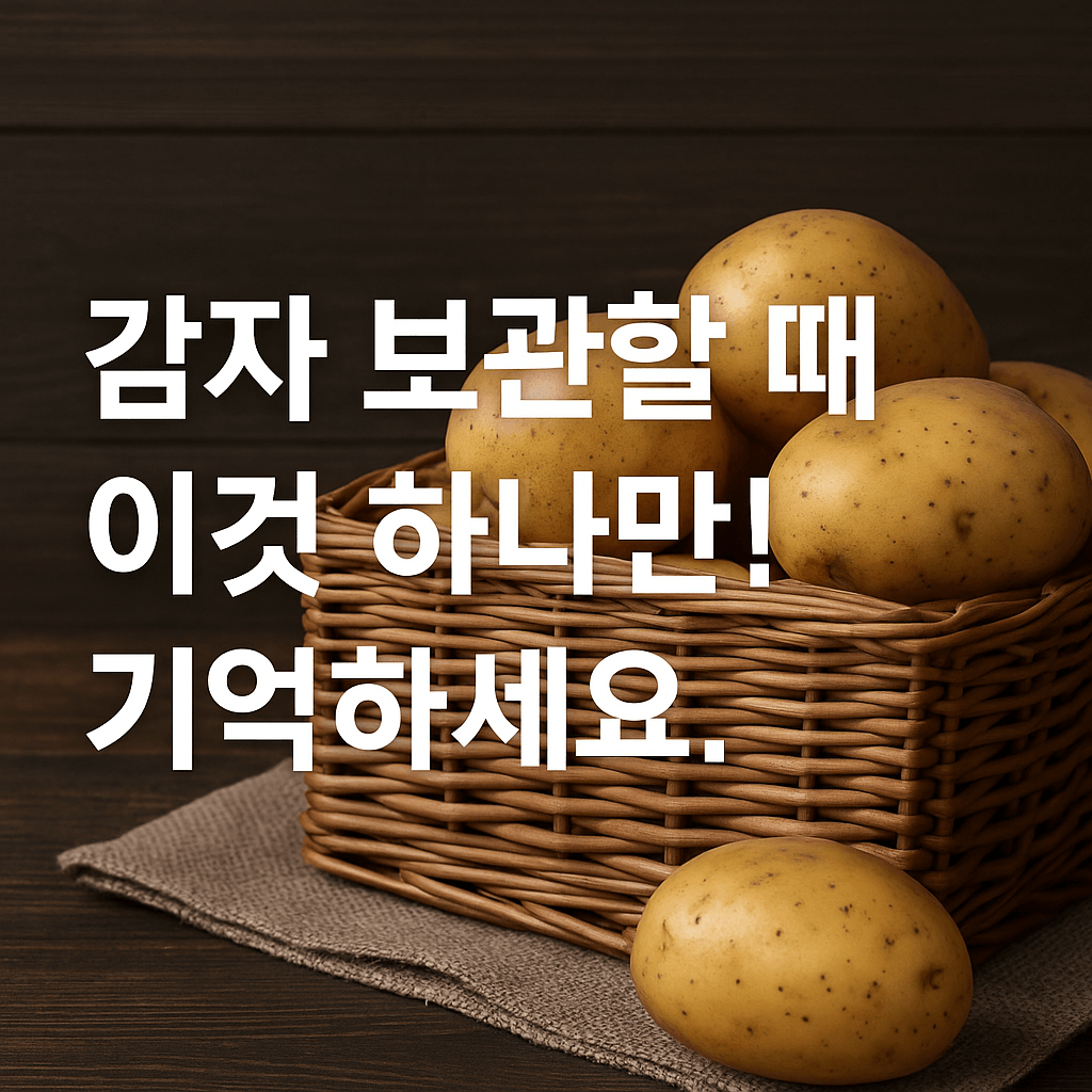 감자 보관 하는 방법