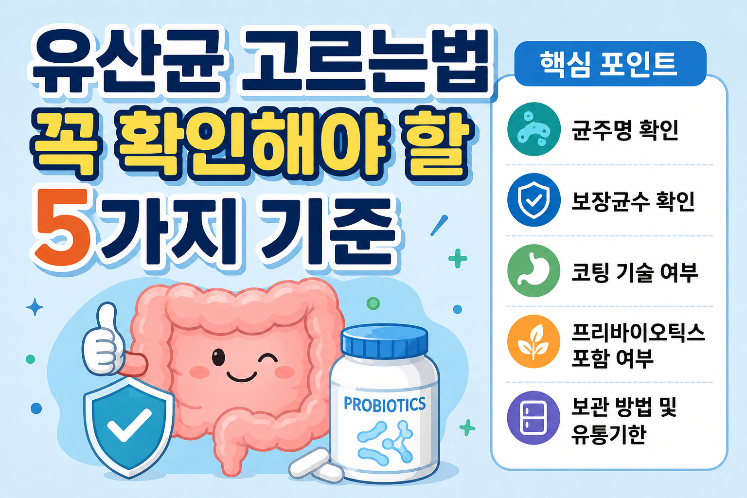 유산균 고르는법 꼭 확인해야 할 5가지 기준 -사진-