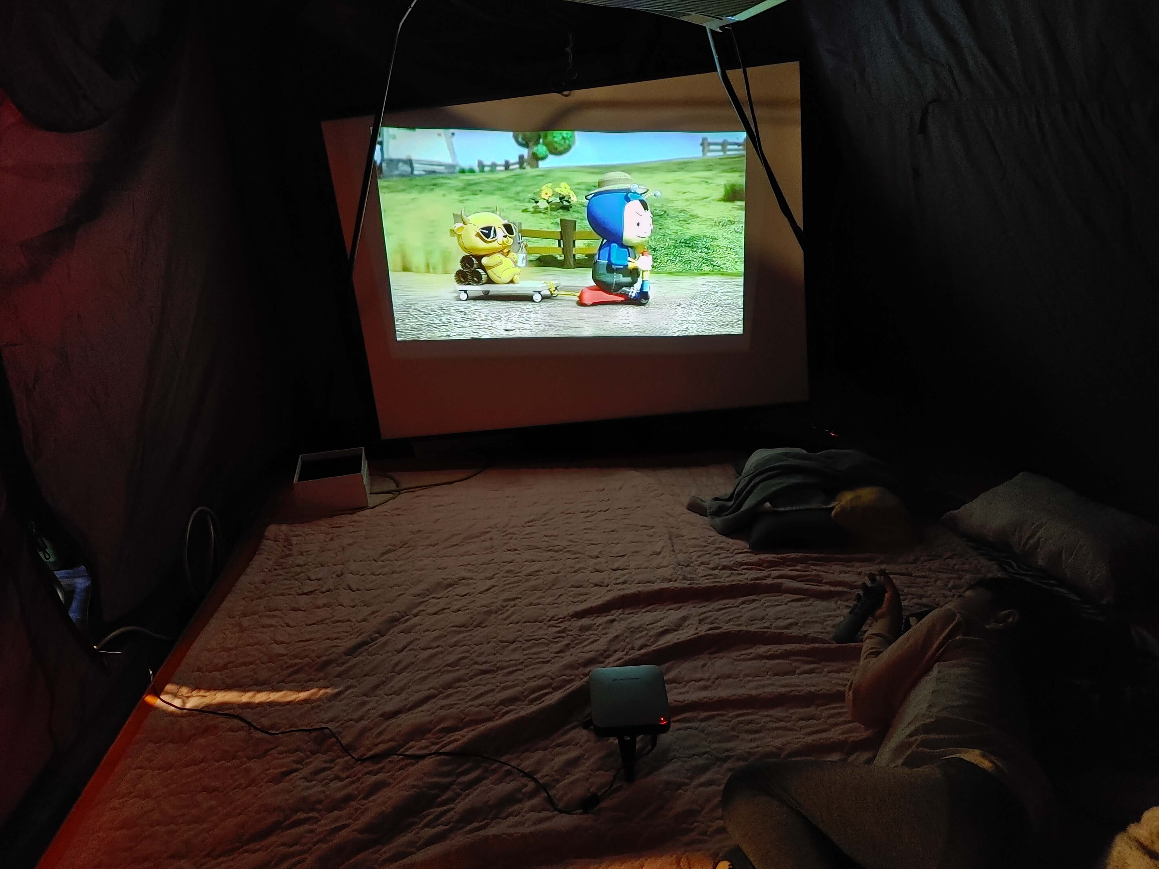 pjm_미니빔_실사용_캠핑장_유튜브