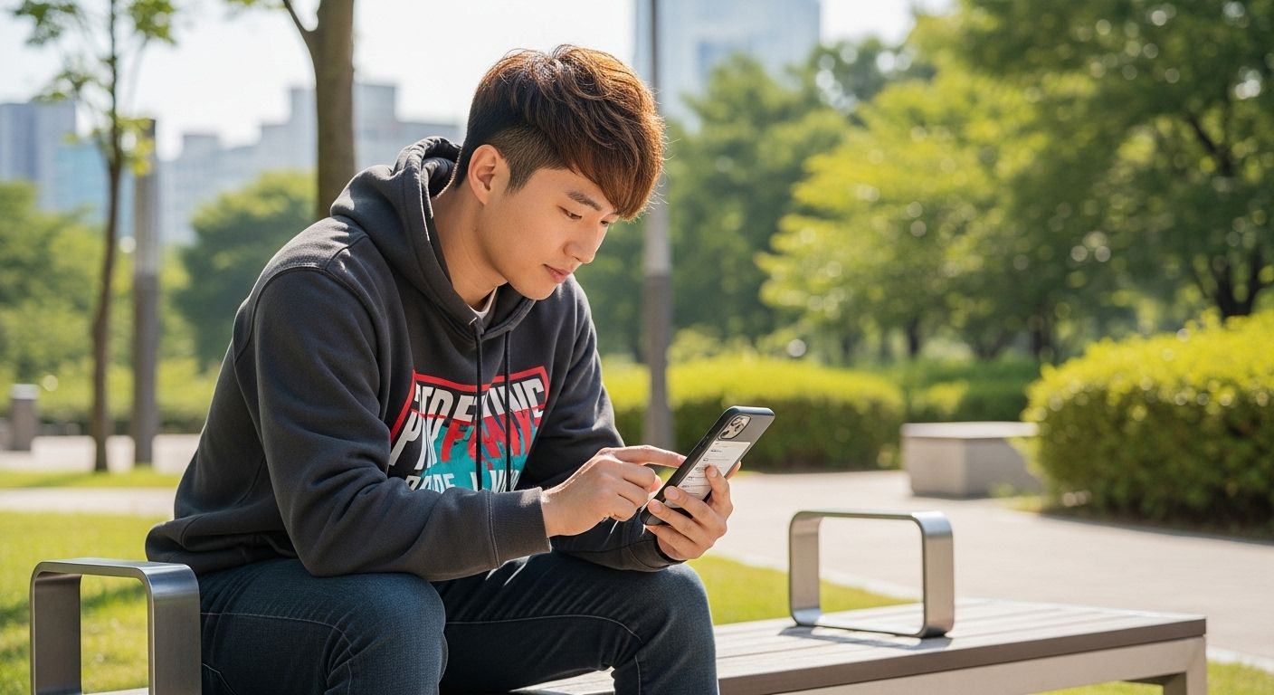 스마트폰을 이용하여 건강검진 대상 확인