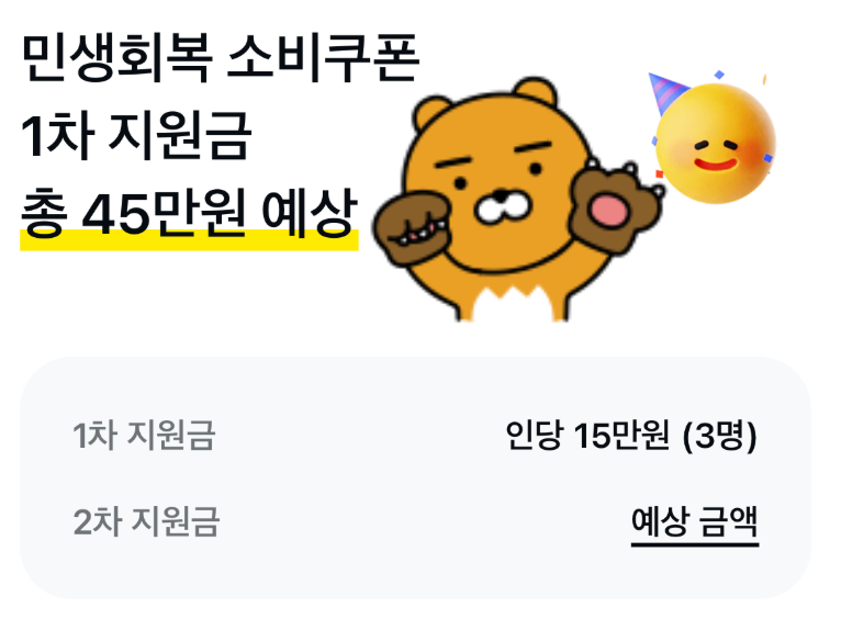 민생회복 소비쿠폰 계산기