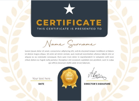 열심히 노력한 댓가 자격증 사진