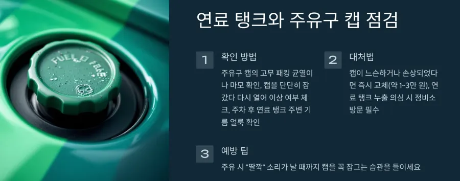 연료탱크-주유구캡-점검