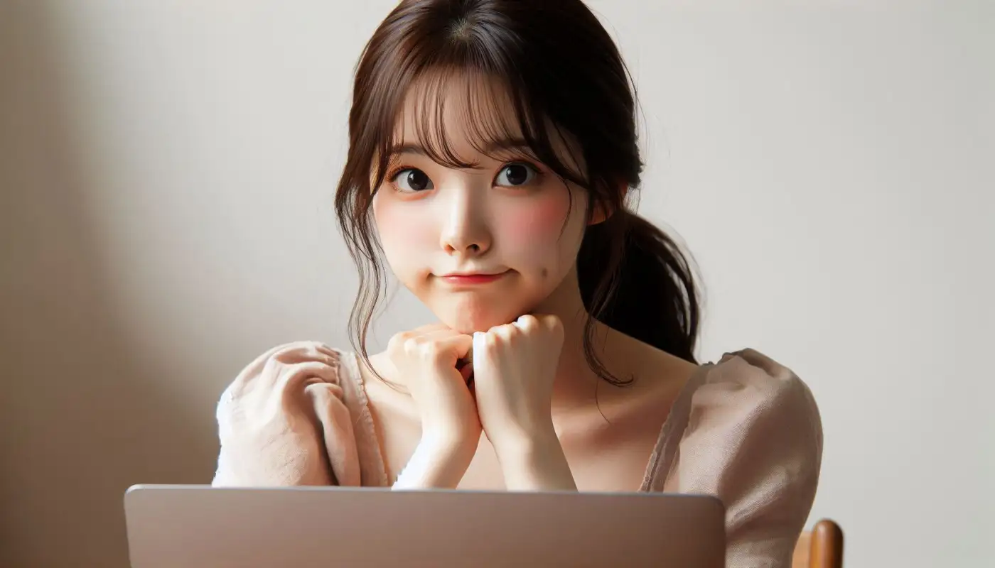 mexc-거래소-입금-시간을-알아보는-여성의-모습