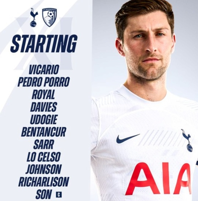 토트넘 본머스 실시간 무료 생중계